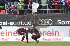 2. Bundesliga - Fußball - FC Ingolstadt 04 - Dynamo Dresden - Tor Jubel 3:2 Sonny Kittel (10, FCI) mit Almog Cohen (8, FCI)