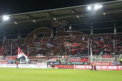 2. Bundesliga - FC Ingolstadt 04 - Eintracht Braunschweig - Fans Jubel Fahnen Schals Kurve
