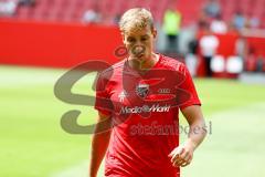 2. BL - Saison 2017/2018 - FC Ingolstadt 04 - SSV Jahn Regensburg - Tobias Schröck (#21 FCI) beim warm machen - Foto: Meyer Jürgen