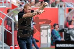 2. Bundesliga - Fußball - FC Ingolstadt 04 - 1. FC Union Berlin - 0:1 - Cheftrainer Maik Walpurgis (FCI) an der Seitenlinie schreit, Gestik