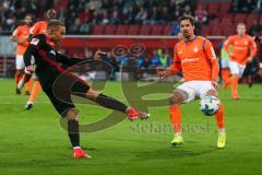 2. BL - Saison 2017/2018 - FC Ingolstadt 04 - SV Darmstadt 98 - Sonny Kittel (#10 FCI) beim Schuss - Foto: Meyer Jürgen