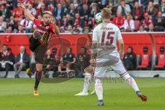 2. BL - Saison 2017/2018 - FC Ingolstadt 04 -1. FC Nürnberg - Thomas Pledl (#30 FCI) - Stefaniak Marvin (#15 Nürnberg) - Foto: Meyer Jürgen