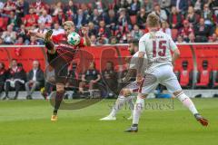 2. BL - Saison 2017/2018 - FC Ingolstadt 04 -1. FC Nürnberg - Thomas Pledl (#30 FCI) - Stefaniak Marvin (#15 Nürnberg) - Foto: Meyer Jürgen