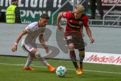 2. BL - Saison 2017/2018 - FC Ingolstadt 04 -1. FC Nürnberg - Thomas Pledl (#30 FCI) - Foto: Meyer Jürgen