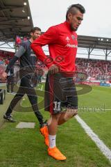 2. BL - Saison 2017/2018 - FC Ingolstadt 04 -1. FC Nürnberg - Dario Lezcano (#11 FCI) beim einlaufen zum warm machen - Foto: Meyer Jürgen