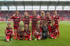 2. BL - Saison 2017/2018 - FC Ingolstadt 04 -1. FC Nürnberg - MediaMarkt Kinder vor dem Spiel - Foto: Meyer Jürgen