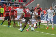 2. BL - Saison 2017/2018 - FC Ingolstadt 04 -1. FC Nürnberg - Marvin Matip (#34 FCI) mit einer Torchance - Foto: Meyer Jürgen