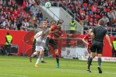 2. BL - Saison 2017/2018 - FC Ingolstadt 04 -1. FC Nürnberg - Almog Cohen (#8 FCI) - Petrak Ondrej (#31 Nürnberg) - Foto: Meyer Jürgen