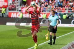 2. BL - Saison 2017/2018 - FC Ingolstadt 04 - SSV Jahn Regensburg - Hauke Wahl (#25 FCI) beim Einwurf - Foto: Meyer Jürgen