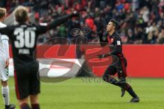 2. Bundesliga - Fußball - FC Ingolstadt 04 - SpVgg Greuther Fürth - Tor Jubel 2:0 Alfredo Morales (6, FCI)