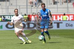 2. Bundesliga - Fußball - FC Ingolstadt 04 - Holstein Kiel - Tobias Schröck (21, FCI) Joel Gerezgiher (20 Kiel)