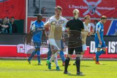 2. BL - Saison 2017/2018 - FC Ingolstadt 04 - Holstein Kiel - Stefan Kutschke (#20 FCI) reklamiert bei der Schiedsrichterin - Foto: Meyer Jürgen