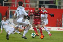 2. BL - Saison 2017/2018 - FC Ingolstadt 04 - VFL Bochum - Sonny Kittel (#10 FCI) - Daniel Soares (#3 Bochum) - #Foto: Meyer Jürgen