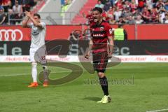 2. Bundesliga - Fußball - FC Ingolstadt 04 - 1. FC Nürnberg - Stefan Kutschke (20, FCI) schimpft zum Schiedsrichter