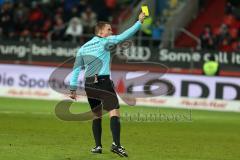 2. Bundesliga - FC Ingolstadt 04 - Eintracht Braunschweig - gelbe Karte für Jasmin Fejzic Torwart (#16 Braunschweig)