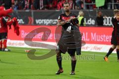 2. Bundesliga - Fußball - FC Ingolstadt 04 - SV Darmstadt 98 - 3:0 - Danke an die Fans Jubel Fahnen Sieg Marvin Matip (34, FCI)