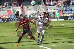 2. Bundesliga - Fußball - FC Ingolstadt 04 - DSC Armenia Bielefeld - Darío Lezcano (11, FCI) Stephan Salger (11 DSC)