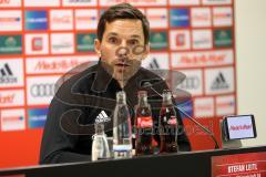 2. Bundesliga - Fußball - FC Ingolstadt 04 - SV Darmstadt 98 - 3:0 - Pressekonferenz nach dem Spiel Cheftrainer Stefan Leitl (FCI)