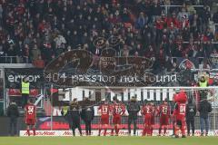 2. Bundesliga - Fußball - FC Ingolstadt 04 - VfL Bochum - Spiel ist aus 0:1 Niederlage Fans beschimpfen die Mannschaft, passion not found