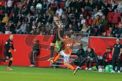 2. BL - Saison 2017/2018 - FC Ingolstadt 04 - SV Darmstadt 98 - Stefan Kutschke (#20 FCI) beim Kopfball - Foto: Meyer Jürgen