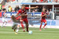 2. Bundesliga - Fußball - FC Ingolstadt 04 - SSV Jahn Regensburg - Zweikampf Asger Sörensen (4 Jahn) Stefan Kutschke (20, FCI)