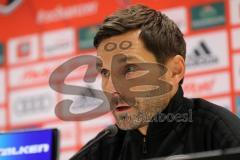 2. Bundesliga - Fußball - FC Ingolstadt 04 - SV Darmstadt 98 - 3:0 - Pressekonferenz nach dem Spiel Cheftrainer Stefan Leitl (FCI)