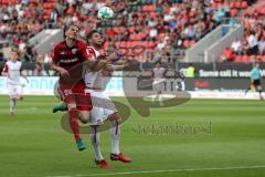 2. Bundesliga - Fußball - FC Ingolstadt 04 - 1. FC Kaiserslautern - Stefan Kutschke (20, FCI) Vucur Stipe (29 Kaiserslautern)