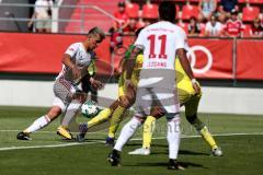 2. BL - Saison 2017/2018 - Testspiel - FC Ingolstadt 04 - FC Nantes - Alfredo Morales (#6 FCI) schiesst das 2:0 - Jubel -  Foto: Meyer Jürgen