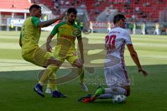 2. BL - Saison 2017/2018 - Testspiel - FC Ingolstadt 04 - FC Nantes - Stefan Kutschke (#20 FCI) wird gefoult - Foto: Meyer Jürgen