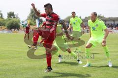 2. Bundesliga - Fußball - Testspiel - FC Ingolstadt 04 - SV Wehen Wiesbaden - Darío Lezcano (11, FCI) und rechts Steven Ruprecht (WW)