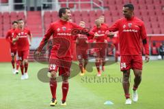 2. Bundesliga - Fußball - FC Ingolstadt 04 - VfB Eichstätt - Saisoneröffnung - Testspiel - Warmup vor dem Testspiel Markus Suttner (29, FCI) Marvin Matip (34, FCI)