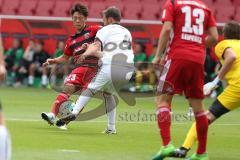 2. BL - Saison 2017/2018 - FC Ingolstadt 04 - VFB Eichstätt - Freundschaftsspiel - Ryoma Watanabe (#23 FCI) mit dem 1:0 Führungstreffer - Jubel - Tor - Foto: Meyer Jürgen