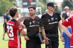 2. Bundesliga - Fußball - Testspiel - FC Ingolstadt 04 - SV Wehen Wiesbaden - Ryoma Watanabe (23, FCI) Co-Trainer Ovid Hajou (FCI) Co-Trainer Michael Henke (FCI)