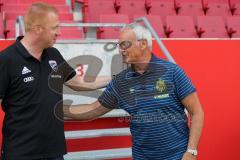 2. Bundesliga - Testspiel - Fußball - FC Ingolstadt 04 - FC Nantes - Trainer Claudio Ranieri und Cheftrainer Maik Walpurgis (FCI)