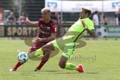 2. Bundesliga - Fußball - Testspiel - FC Ingolstadt 04 - SV Wehen Wiesbaden - Alfredo Morales (6, FCI)  Zweikampf