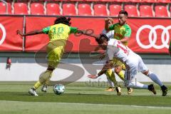 2. BL - Saison 2017/2018 - Testspiel - FC Ingolstadt 04 - FC Nantes - Dario Lezcano (#11 FCI) - Kolo Muani #10 FC Nantes - Foto: Meyer Jürgen