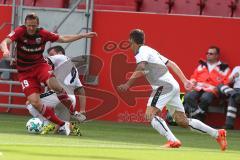 2. BL - Saison 2017/2018 - FC Ingolstadt 04 - VFB Eichstätt - Freundschaftsspiel - Marcel Gaus (#19 FCI) - Panknin Michael weiss Eichstätt - Foto: Meyer Jürgen