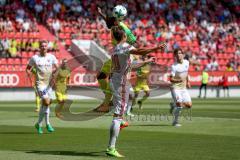 2. BL - Saison 2017/2018 - Testspiel - FC Ingolstadt 04 - FC Nantes - Stefan Kutschke (#20 FCI) beim Kopfball - Foto: Meyer Jürgen