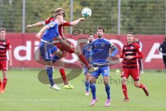 2. Bundesliga - Fußball - Testspiel - FC Ingolstadt 04 - SpVgg Unterhaching - Kopfball mit Maske Moritz Hartmann (9, FCI)