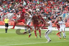 2. Bundesliga - Fußball - FC Ingolstadt 04 - Saisoneröffnung - Testspiel - Ecke Kopfball, Romain Brégerie (18, FCI) Max Christiansen (5, FCI)