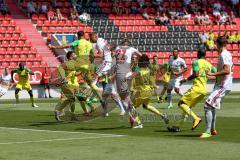 2. BL - Saison 2017/2018 - Testspiel - FC Ingolstadt 04 - FC Nantes - Hauke Wahl (#25 FCI) beim Kopfball - Foto: Meyer Jürgen