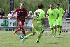 2. Bundesliga - Fußball - Testspiel - FC Ingolstadt 04 - SV Wehen Wiesbaden - Thomas Pledl (30, FCI) Niklas Dams (16 WW)