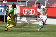 2. BL - Saison 2017/2018 - Testspiel - FC Ingolstadt 04 - FC Nantes - Roman Bregerie (#18 FCI) mit einem Pass - Foto: Meyer Jürgen