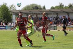 2. Bundesliga - Fußball - Testspiel - FC Ingolstadt 04 - SV Wehen Wiesbaden - Darío Lezcano (11, FCI) Sebastian Mrowca (WW) und Hauke Wahl (25, FCI)