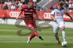 2. BL - Saison 2017/2018 - FC Ingolstadt 04 - VFB Eichstätt - Freundschaftsspiel - Nico Rinderknecht (#22 FCI) trifft zum 3:0 Führungstreffer - Foto: Meyer Jürgen