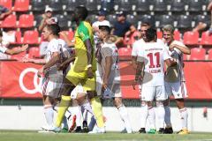 2. Bundesliga - Testspiel - Fußball - FC Ingolstadt 04 - FC Nantes - Jubel Tor durch Alfredo Morales (6, FCI) mit Darío Lezcano (11, FCI)