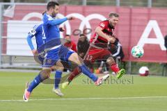 2. Bundesliga - Fußball - Testspiel - FC Ingolstadt 04 - SpVgg Unterhaching - rechts Robert Leipertz (13, FCI) zieht ab