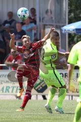 2. Bundesliga - Fußball - Testspiel - FC Ingolstadt 04 - SV Wehen Wiesbaden - Thomas Pledl (30, FCI) und Sebastian Mrowca (WW)