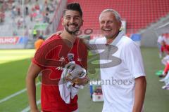 2. Bundesliga - Testspiel - Fußball - FC Ingolstadt 04 - FC Nantes - Antonio Colak (7, FCI) Geschäftsführer Harald Gärtner (FCI)