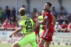 2. Bundesliga - Fußball - Testspiel - FC Ingolstadt 04 - SV Wehen Wiesbaden - links Dominik Nothnagel (WW) und rechts Antonio Colak (7, FCI)